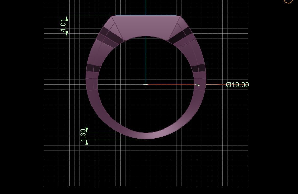 Signet ring 3D print model_4