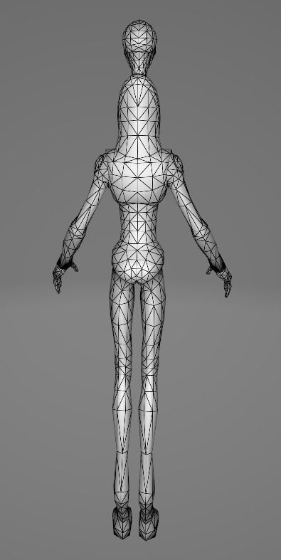 STAR WARS Kaminoan - Low Poly Game - Battlefield - FBX MODEL Low-poly 3D model_9