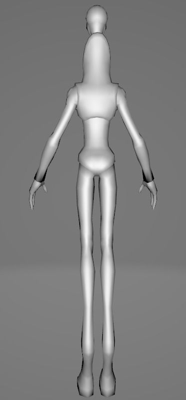 STAR WARS Kaminoan - Low Poly Game - Battlefield - FBX MODEL Low-poly 3D model_4