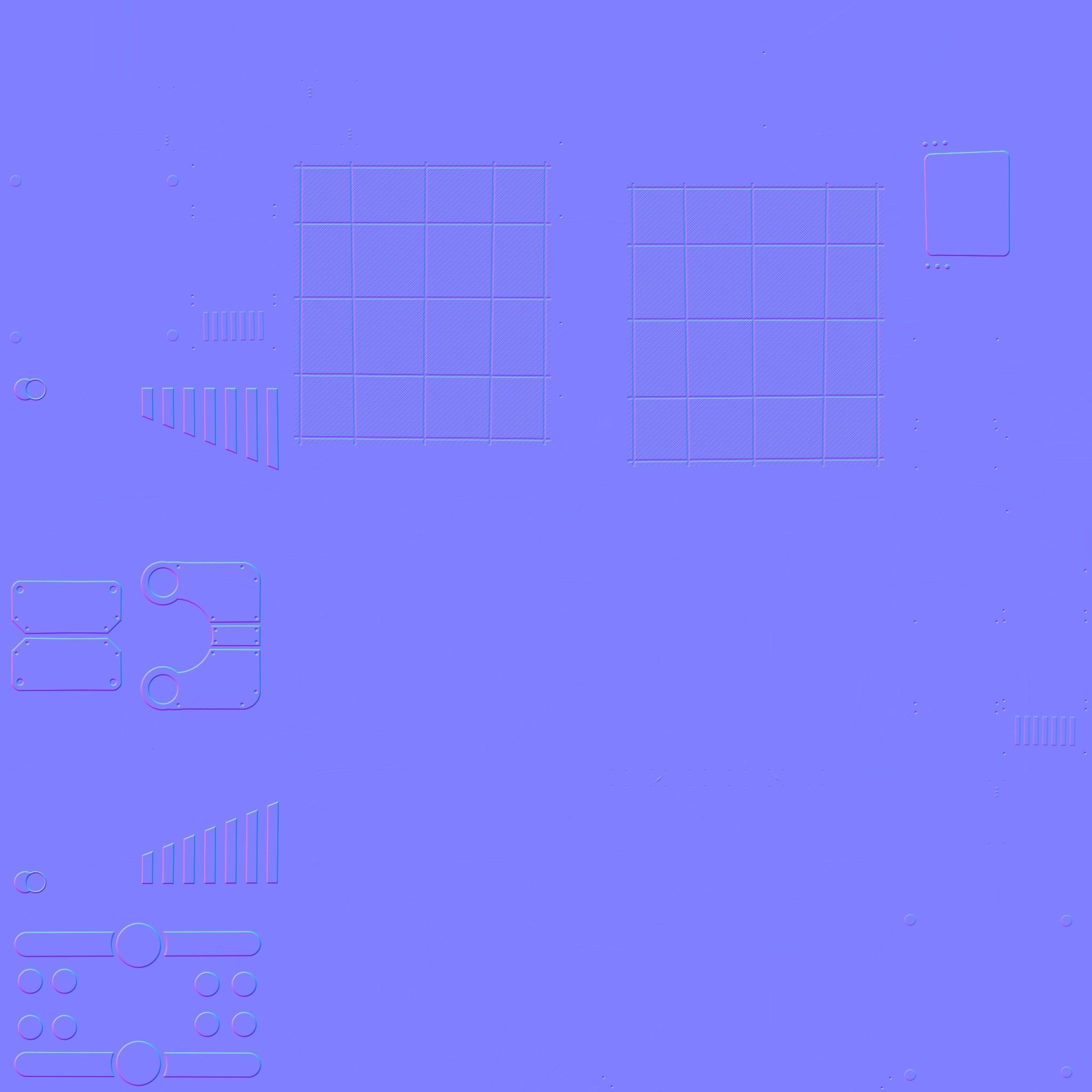 Satellite E01 Black Green - SciFi Space Design Low-poly 3D model_23