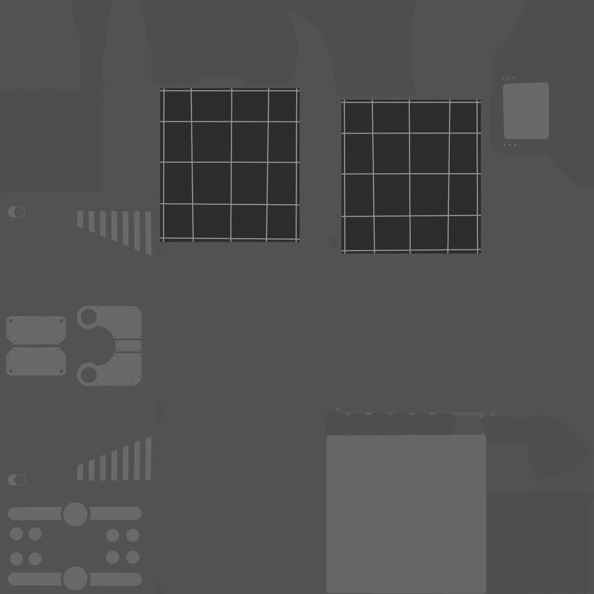 Satellite E02 Gold - SciFi Space Design Low-poly 3D model_23