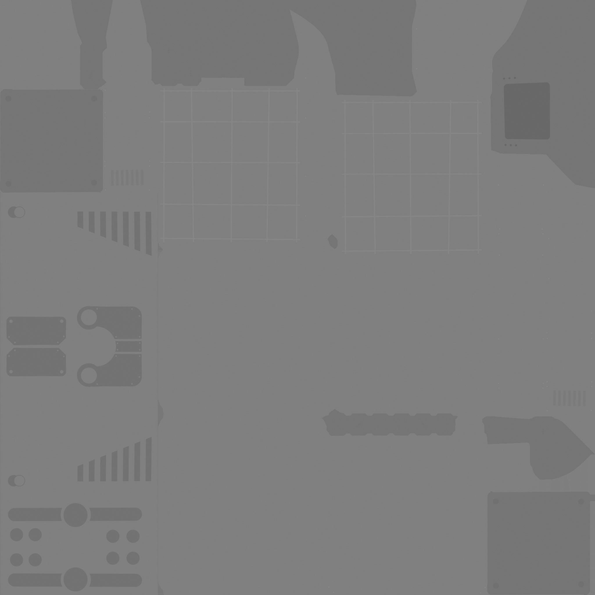 Satellite E02 Gold - SciFi Space Design Low-poly 3D model_20