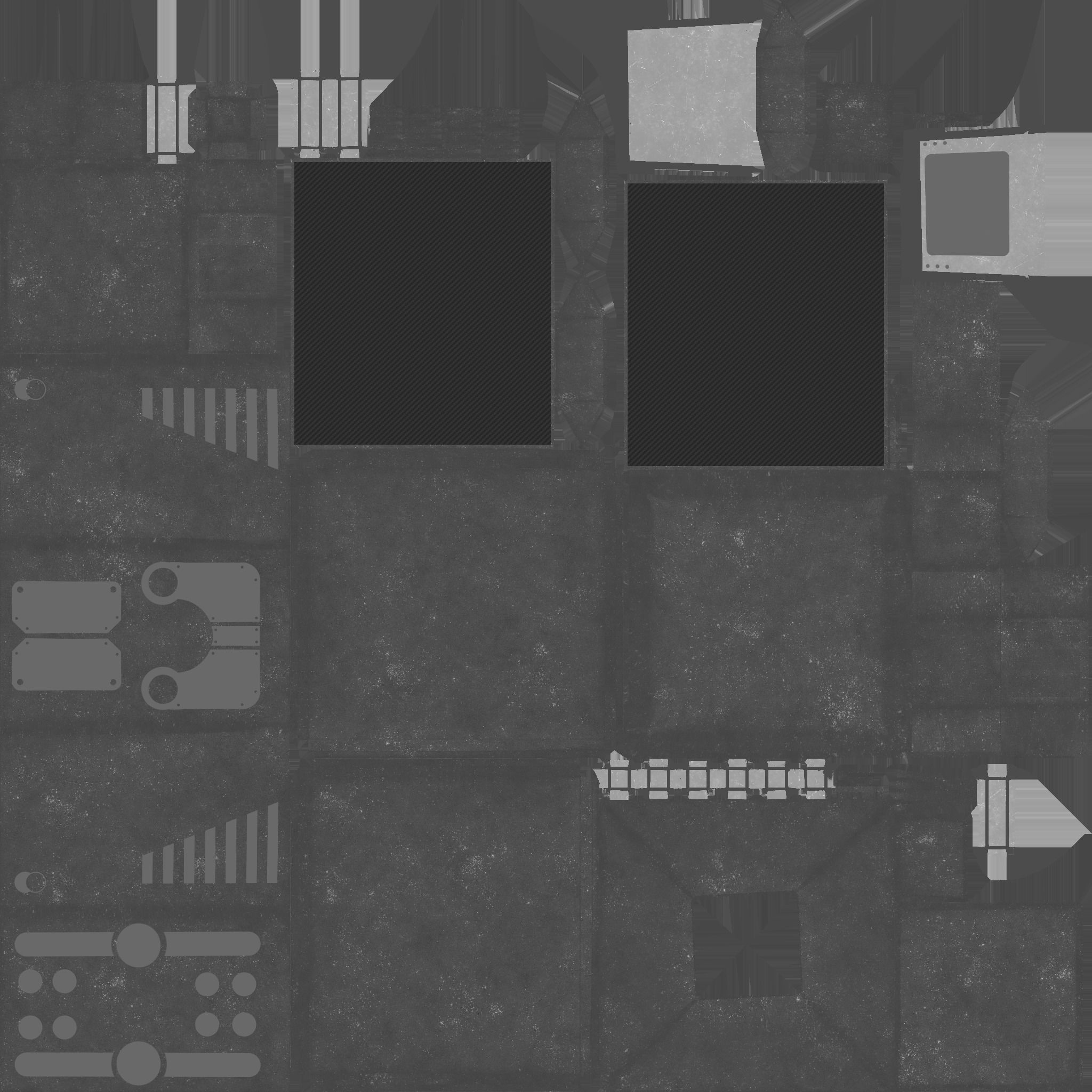 Satellite E06 Steel Black - SciFi Space Design Low-poly 3D model_23