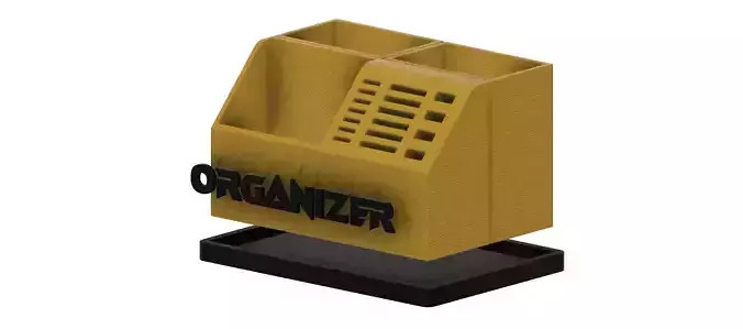 Office Organizer USB MicroSD SD and Pen Holder 3D print model