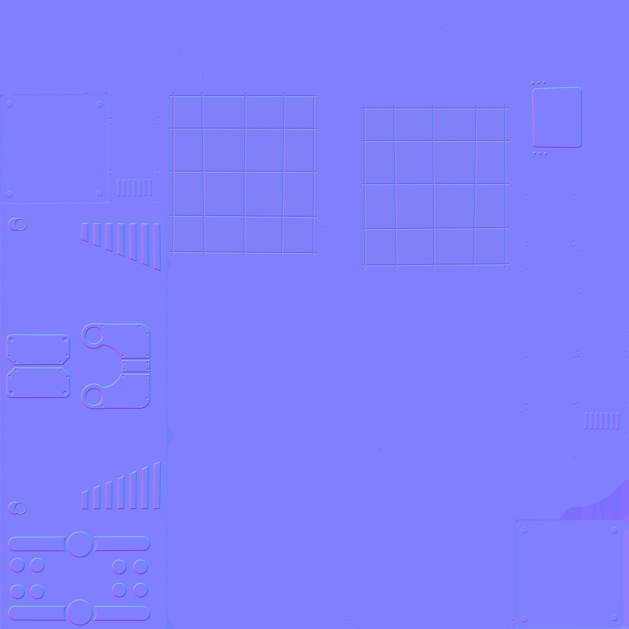 Satellite E08 Aluminum - SciFi Space Design Low-poly 3D model_22