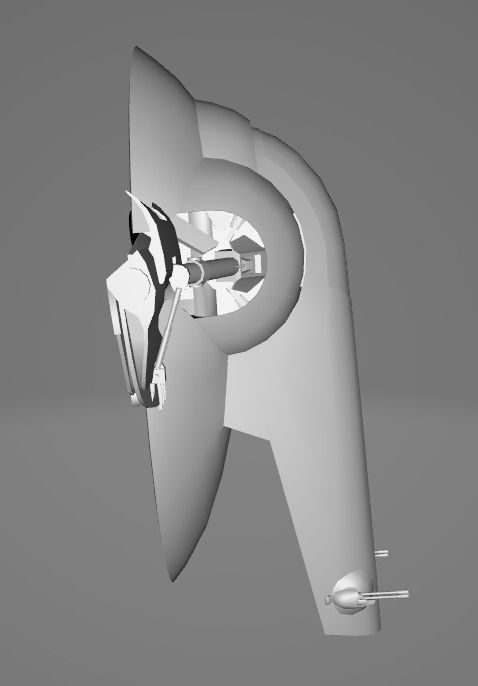 STAR WARS Boba Fett Slave 1 Ship Low Poly Game FBX MODEL Low-poly 3D model_2