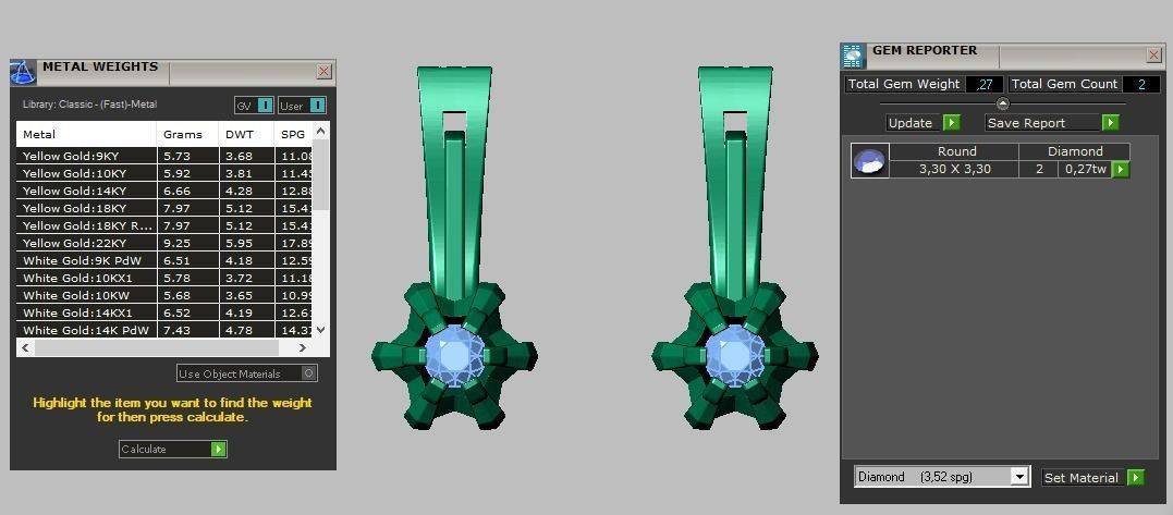 Earring 3D model 3D printable model 0021 Free 3D print model_20