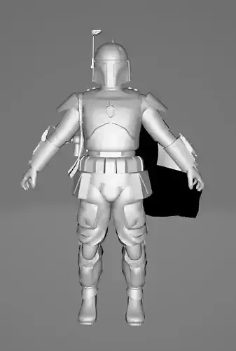STAR WARS Boba Fett - Low Poly Game - Battlefield - FBX MODEL
