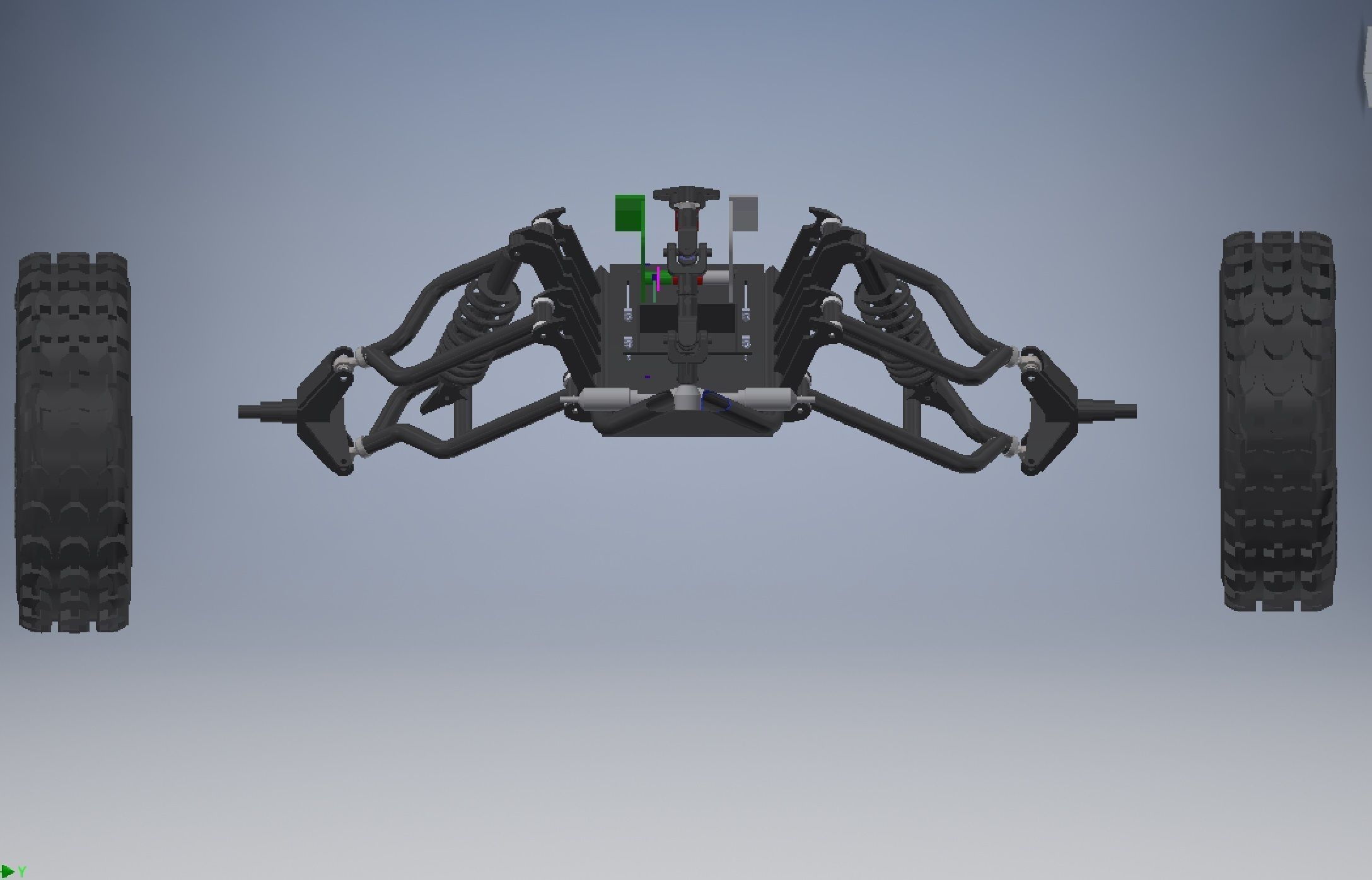 kart cross 250cc off road vehicle 3D model_14