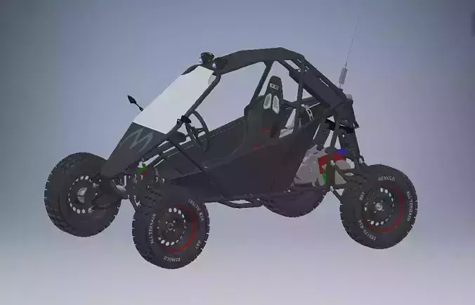 kart cross 250cc off road vehicle 3D model
