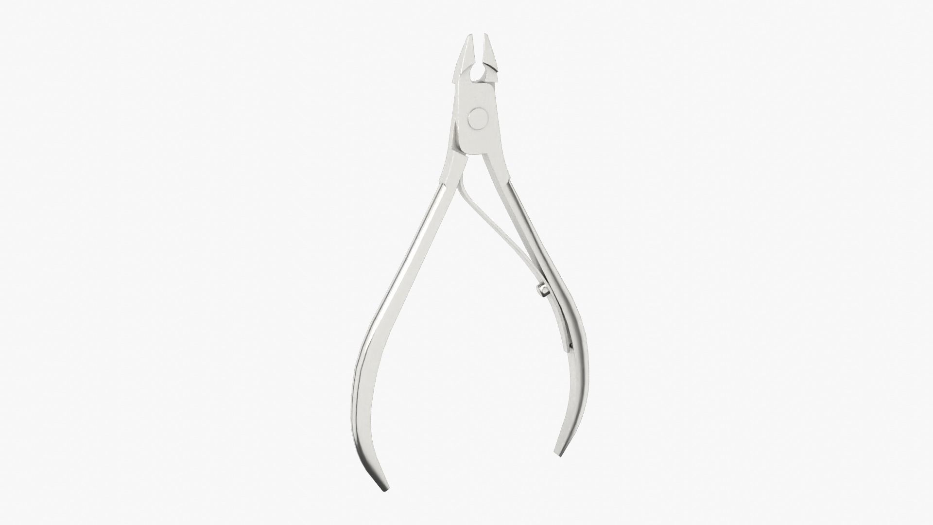 Cuticle Nipper Low-poly 3D model_1