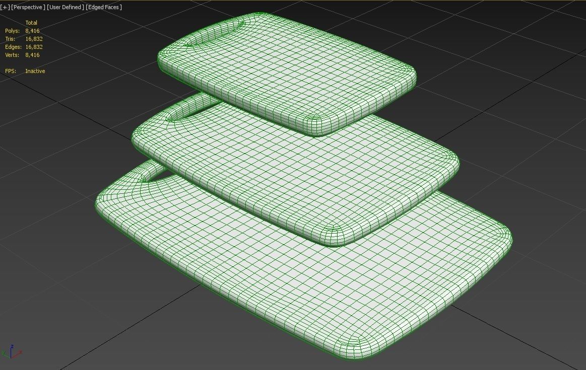 Cutting Board M5 Low-poly 3D model_18