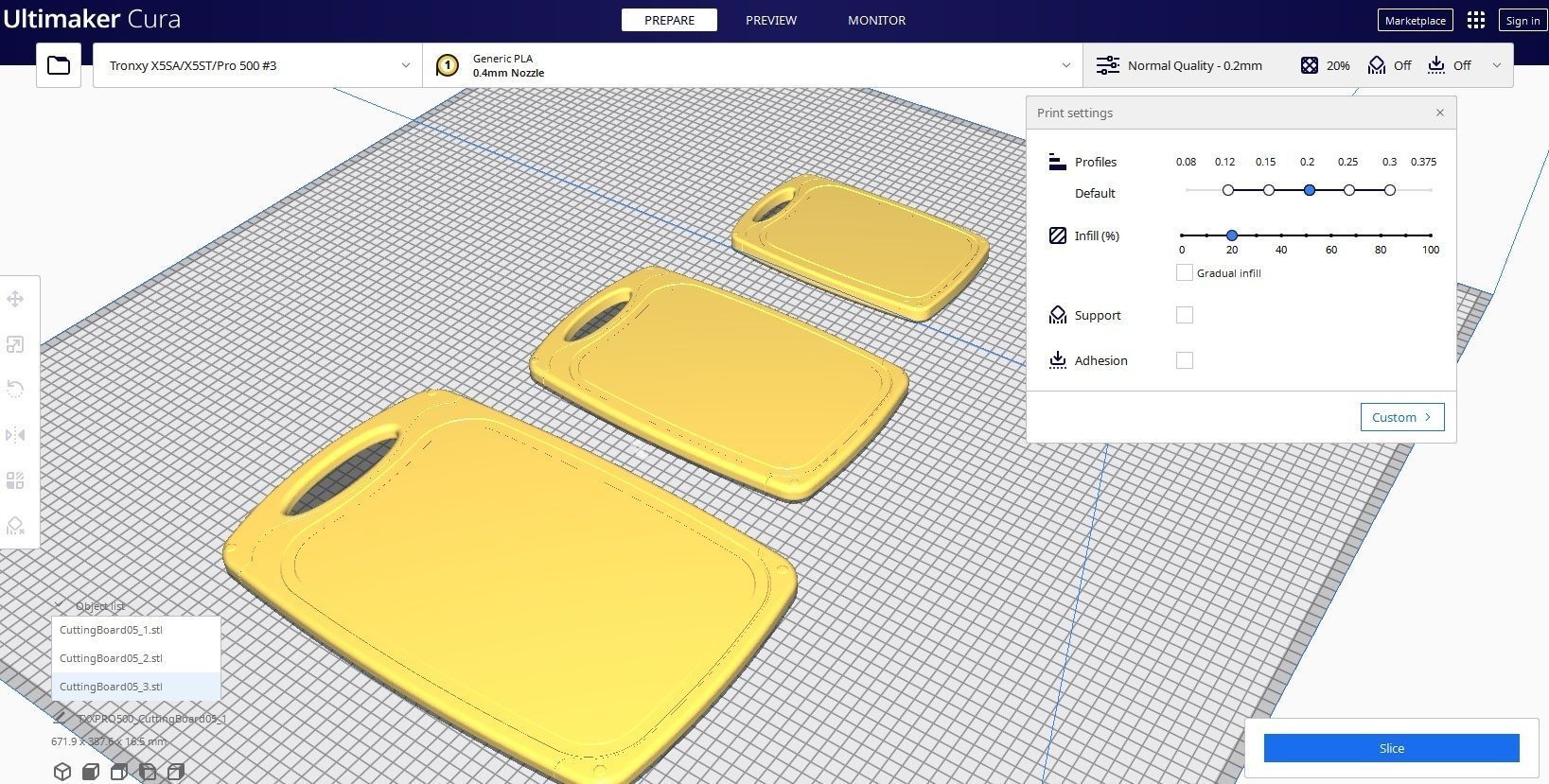 Cutting Board M5 Low-poly 3D model_20