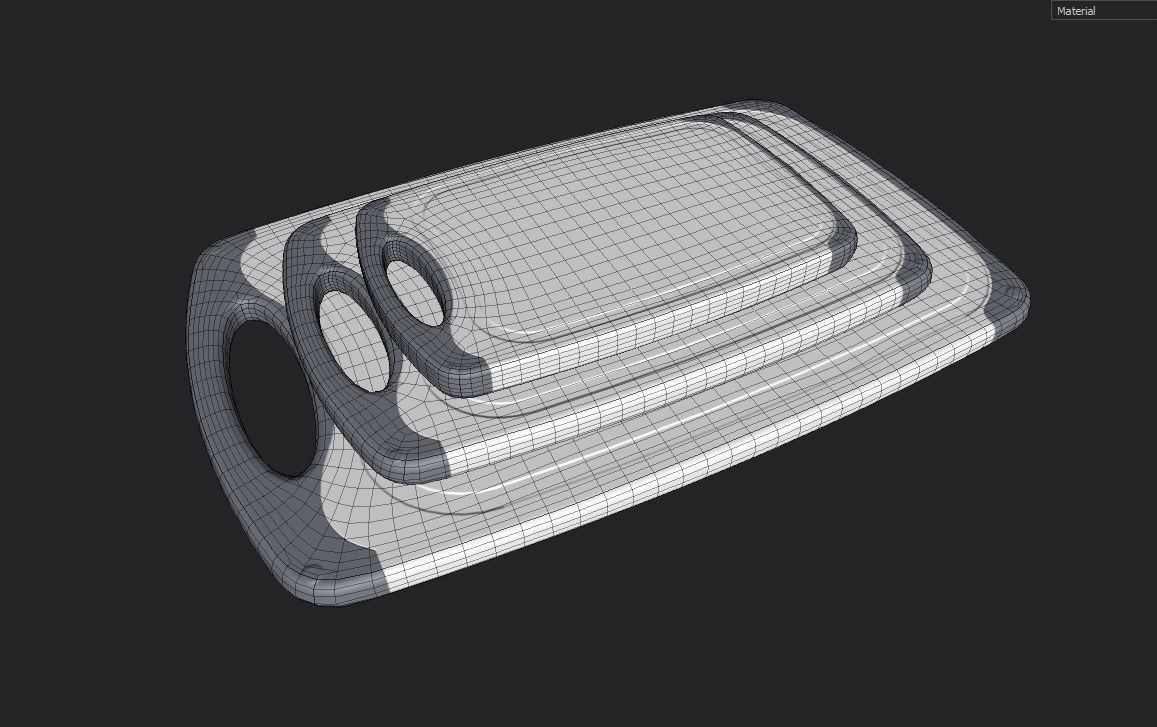 Cutting Board M5 Low-poly 3D model_15