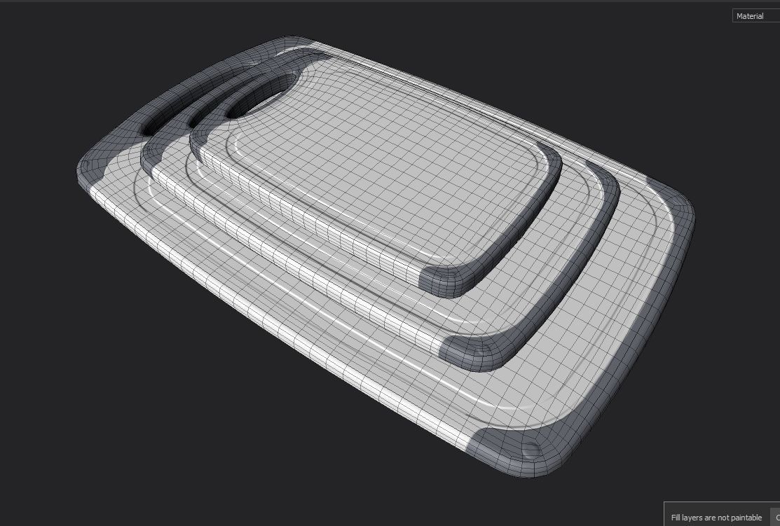 Cutting Board M5 Low-poly 3D model_22
