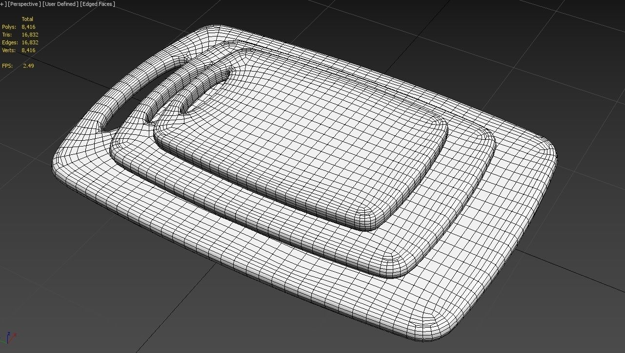 Cutting Board M5 Low-poly 3D model_17