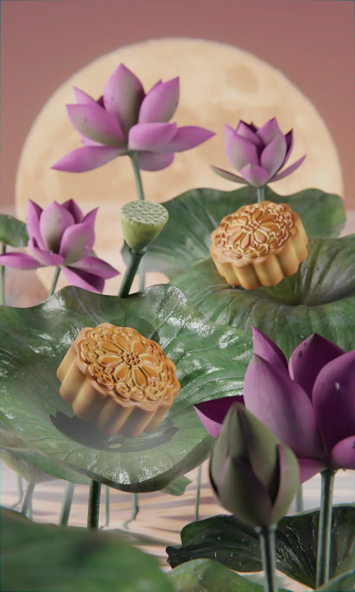 Mooncake 2022  3D model_0