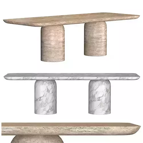 CUPOLA CARVED RECTANGULAR DINING TABLE