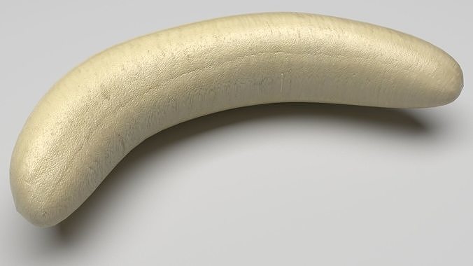 Skinless Banana 3D model 3