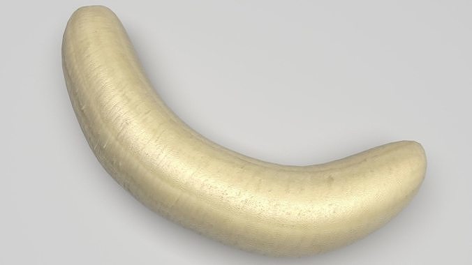 Skinless Banana 3D model 2
