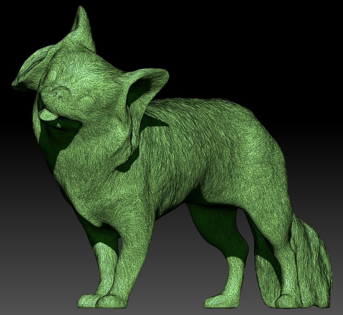Funny dog 29 Low-poly 3D model_5