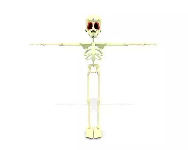 Bones character Rigged for Maya 3D Model and Animation 3D model