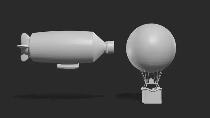 Balloon two air balloons