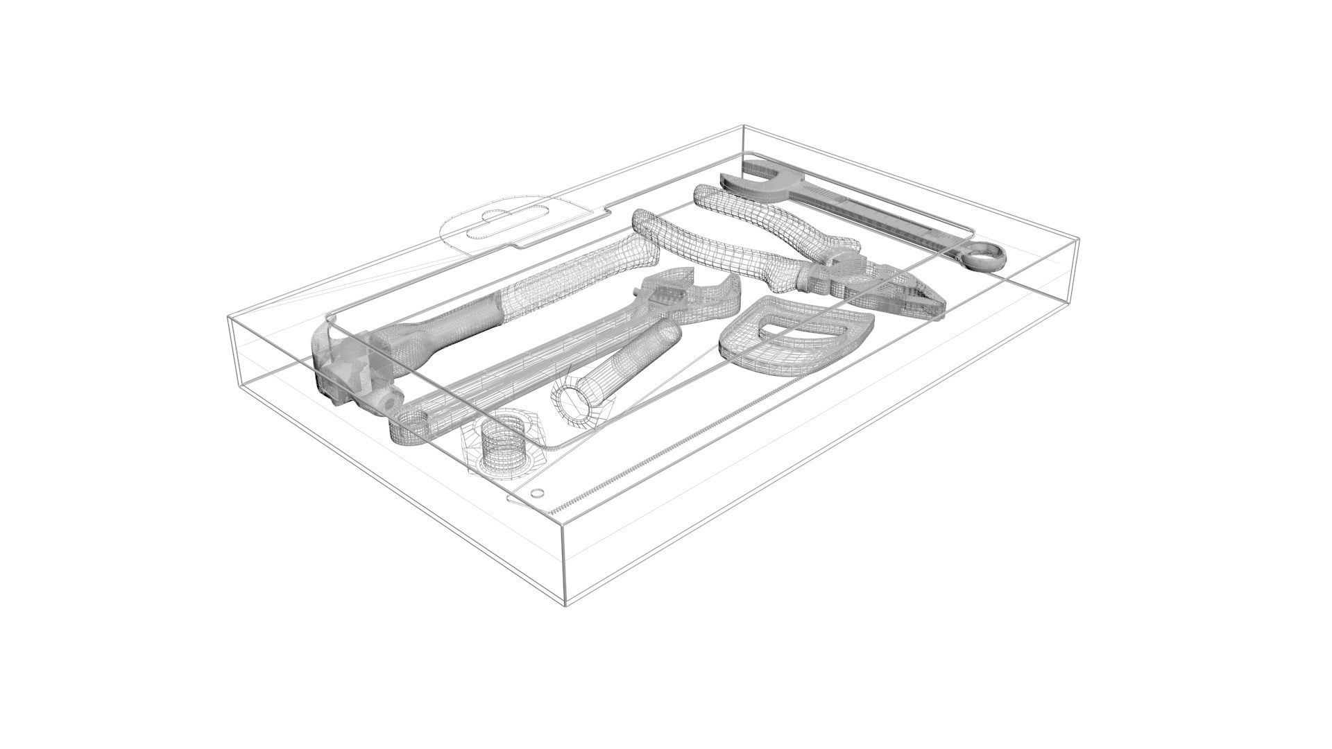 Chocolate Tools In Toolbox 3D model_22