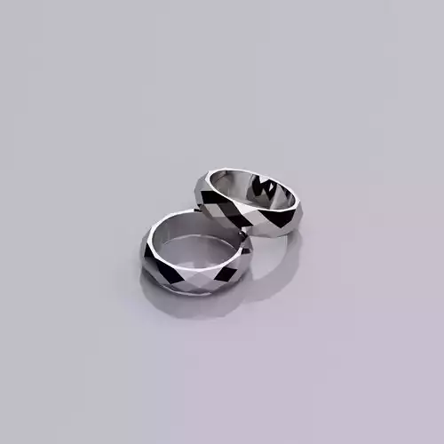 Facet ring Free 3D print model
