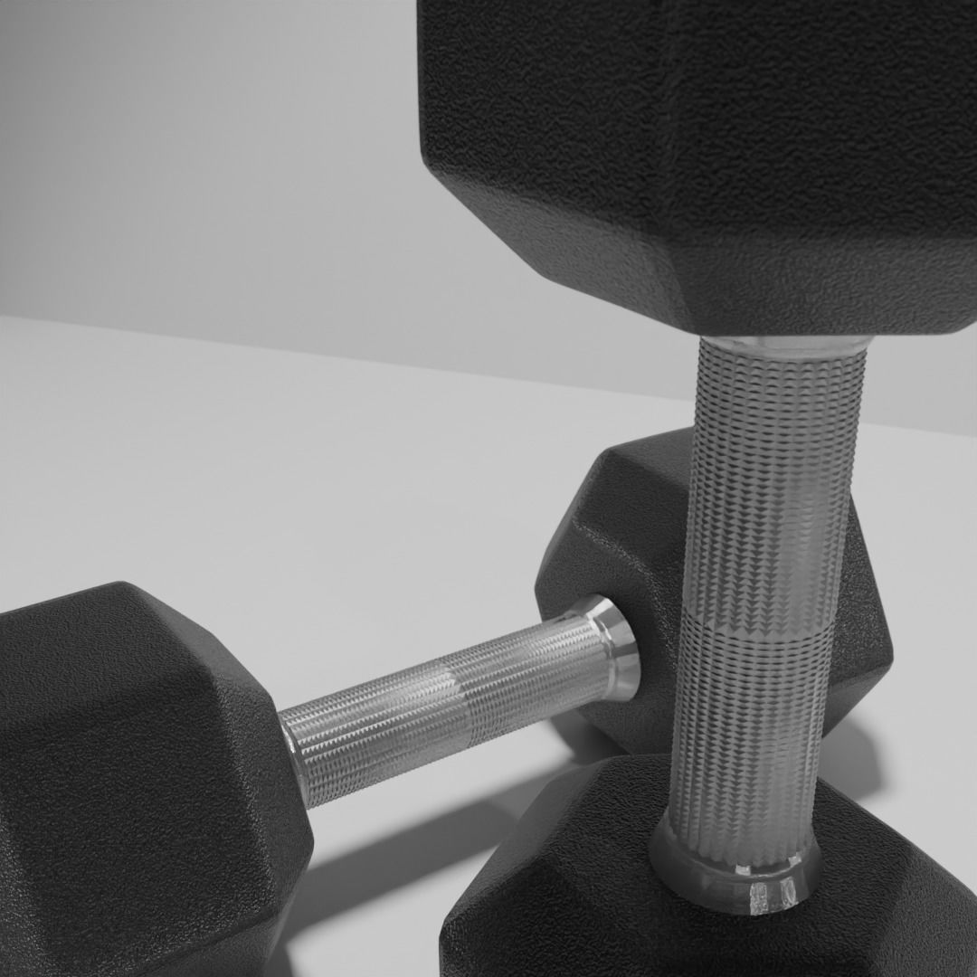 Dumbell dumbbells - dumbbells 3D model_2