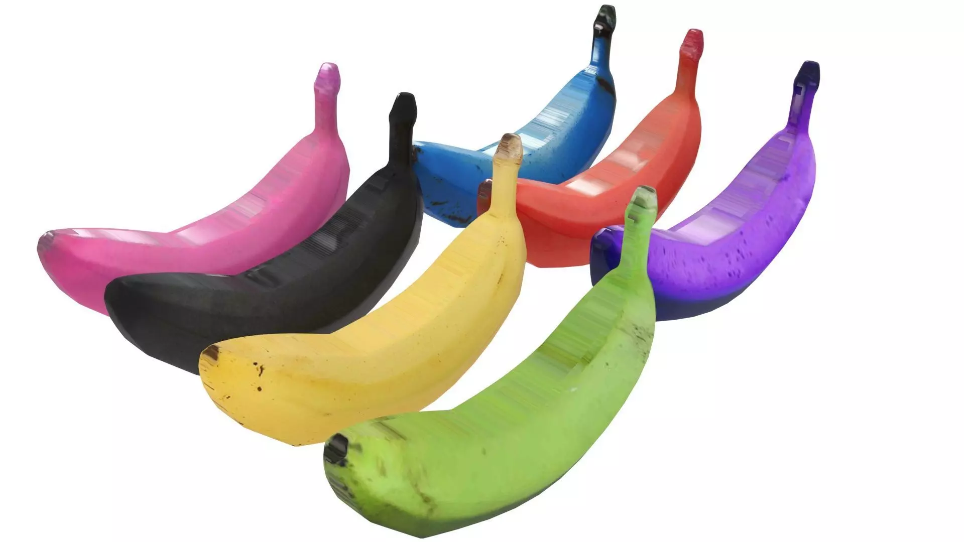 Bananas Set 3D model_0