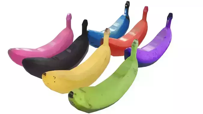Bananas Set 3D model