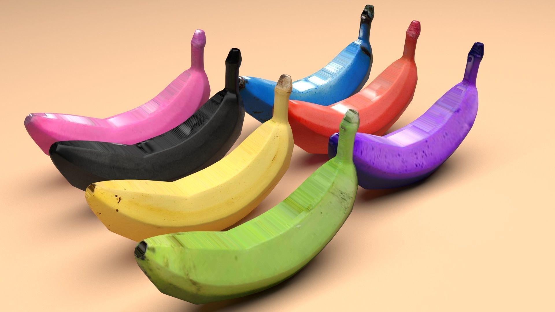 Bananas Set 3D model_33