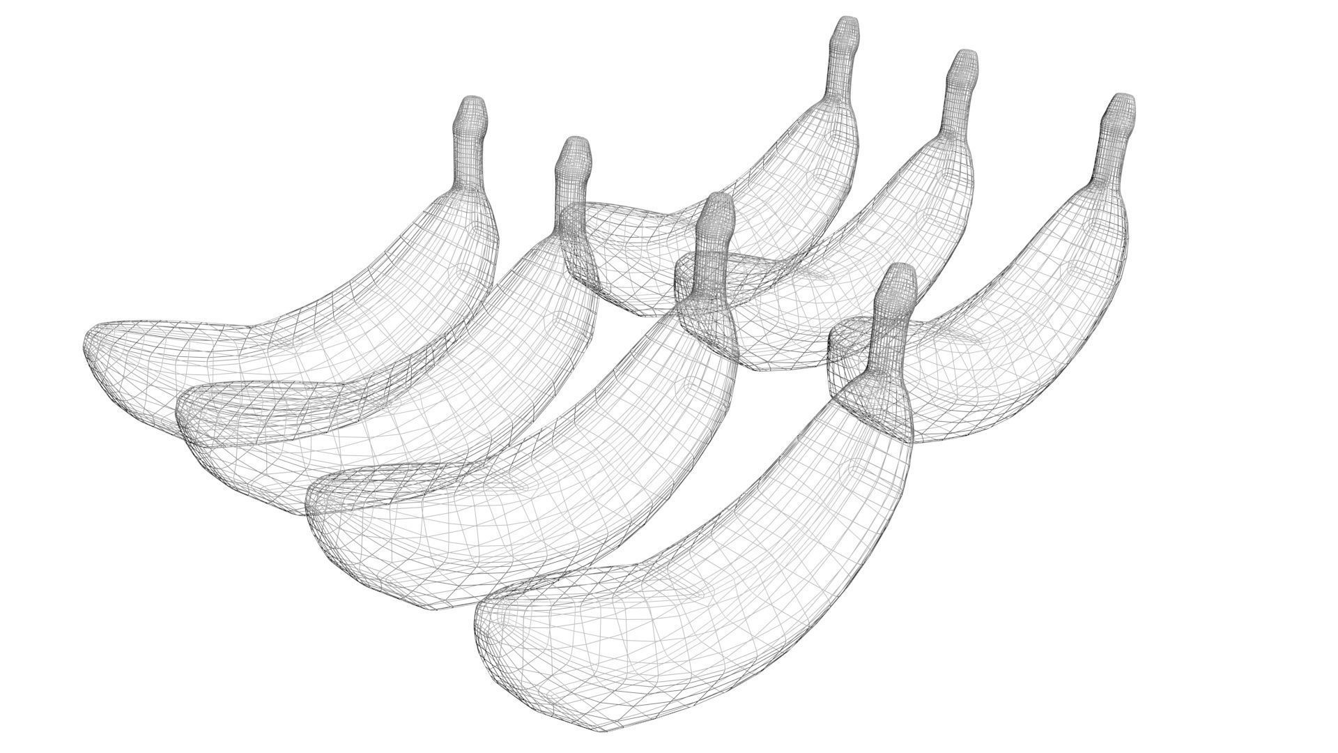 Bananas Set 3D model_19