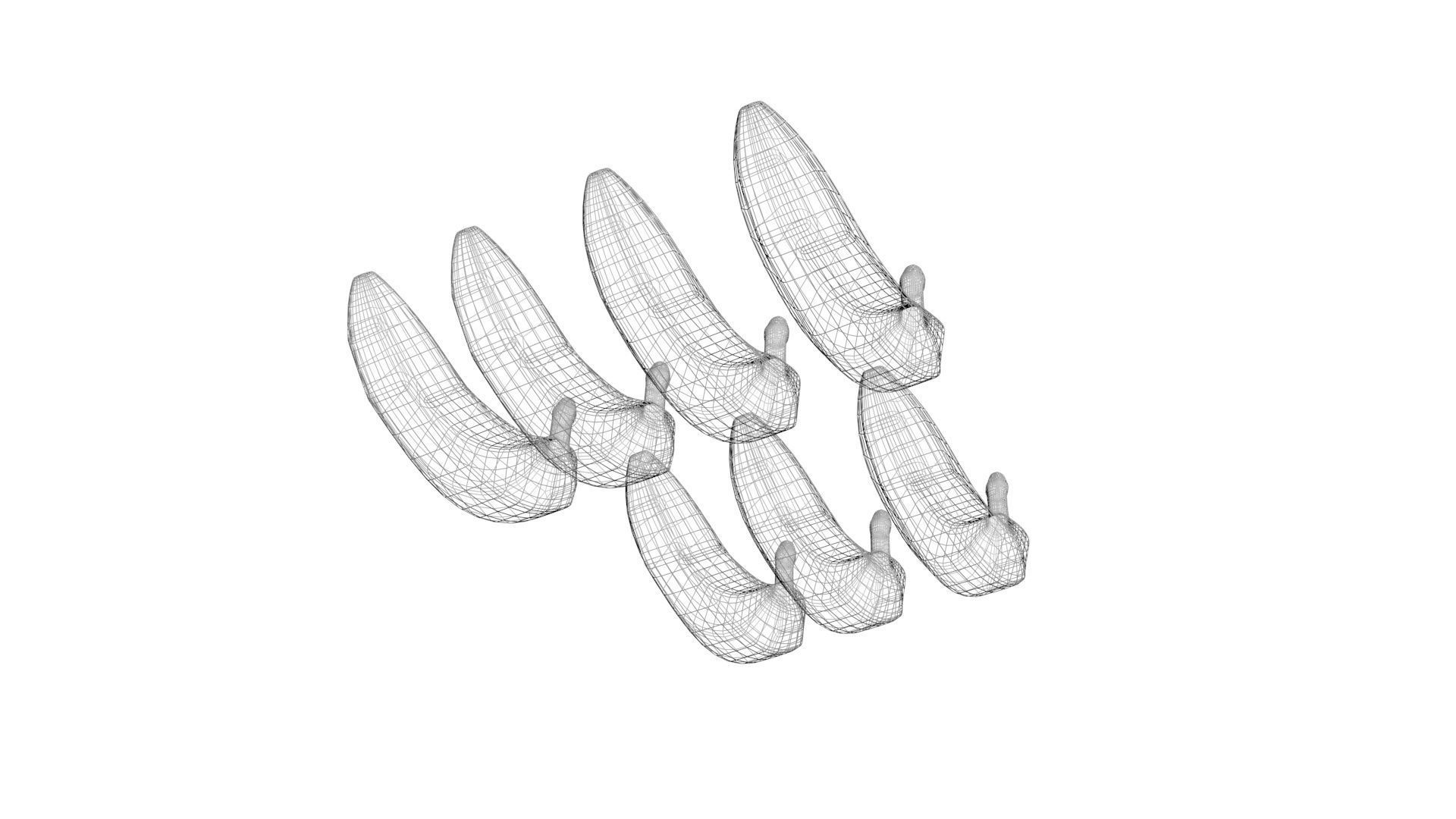 Bananas Set 3D model_27