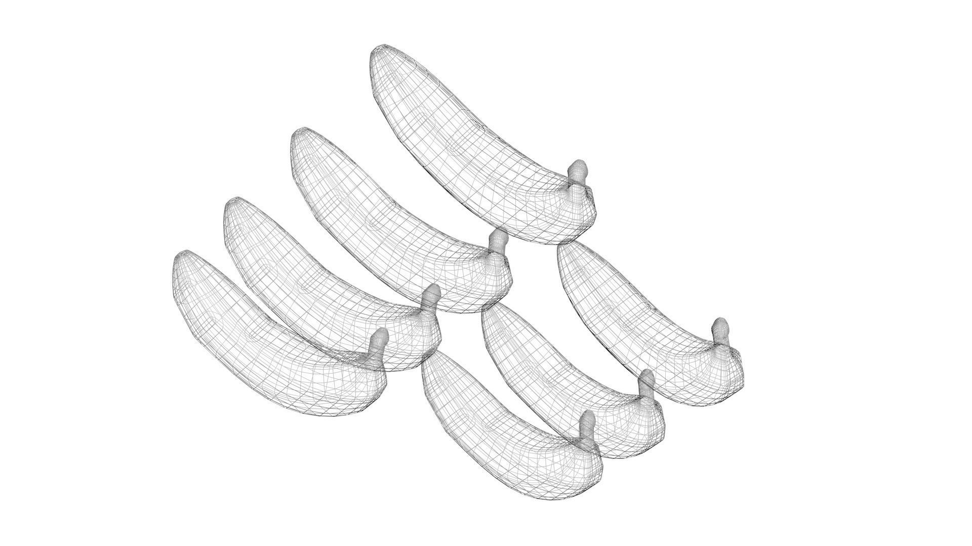 Bananas Set 3D model_23