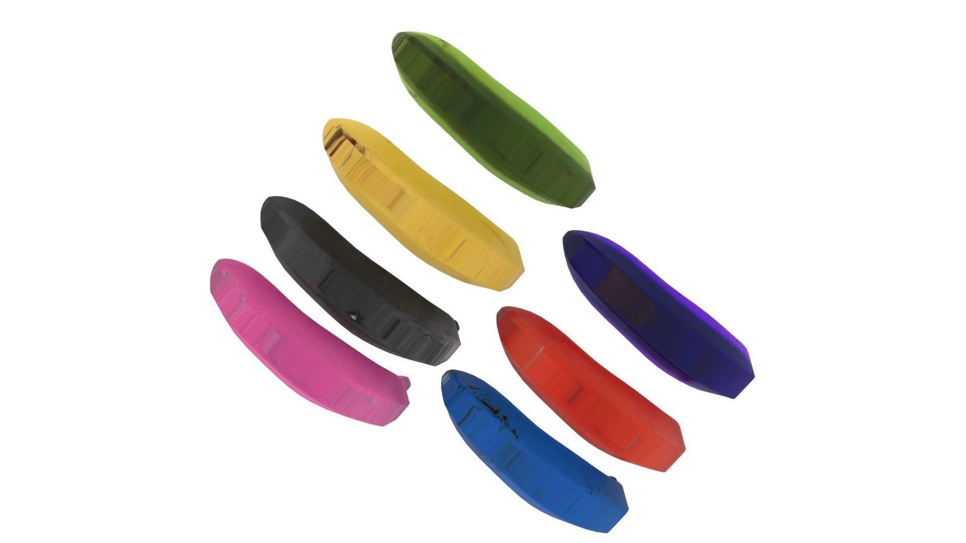 Bananas Set 3D model_4