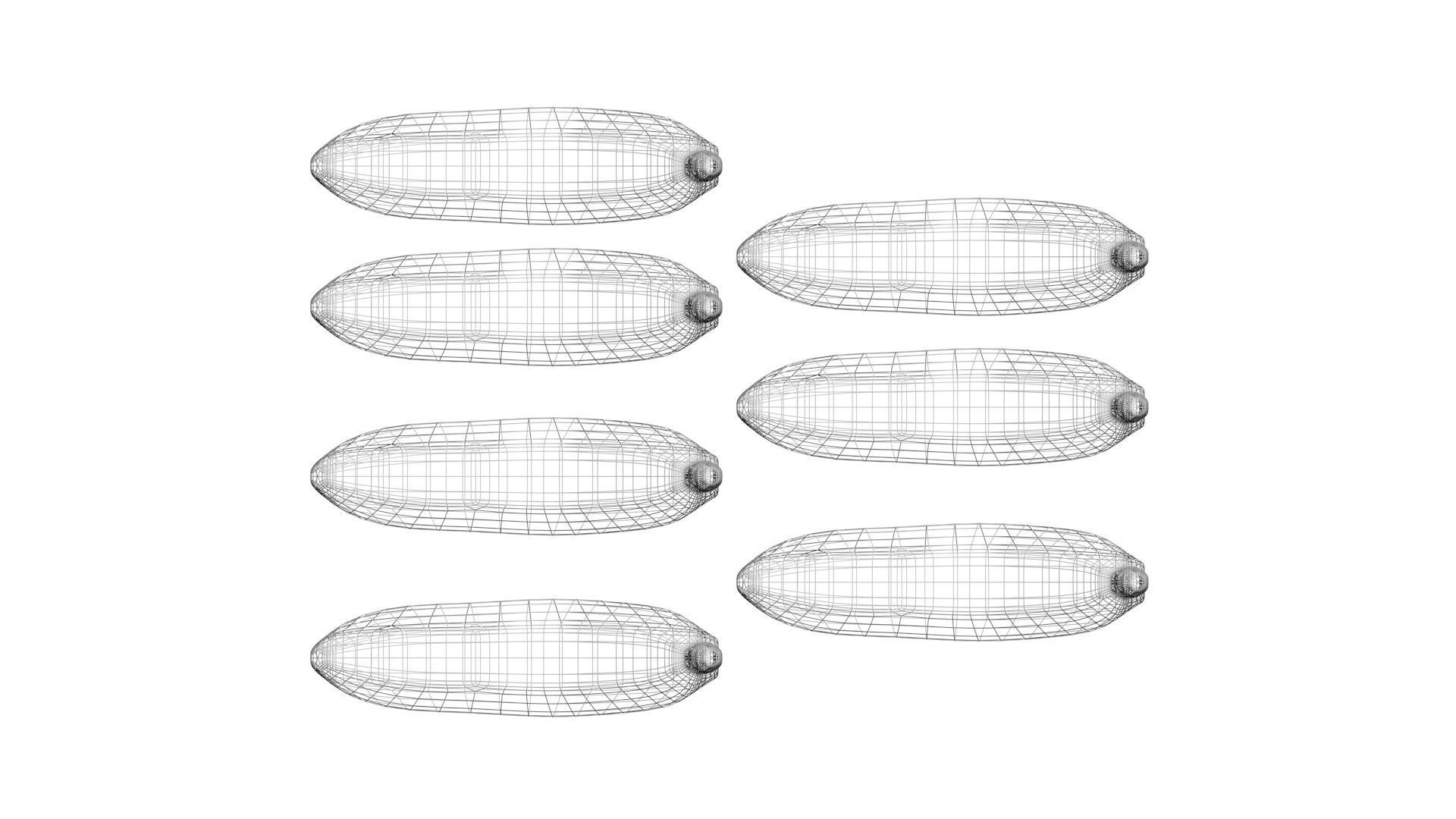 Bananas Set 3D model_29