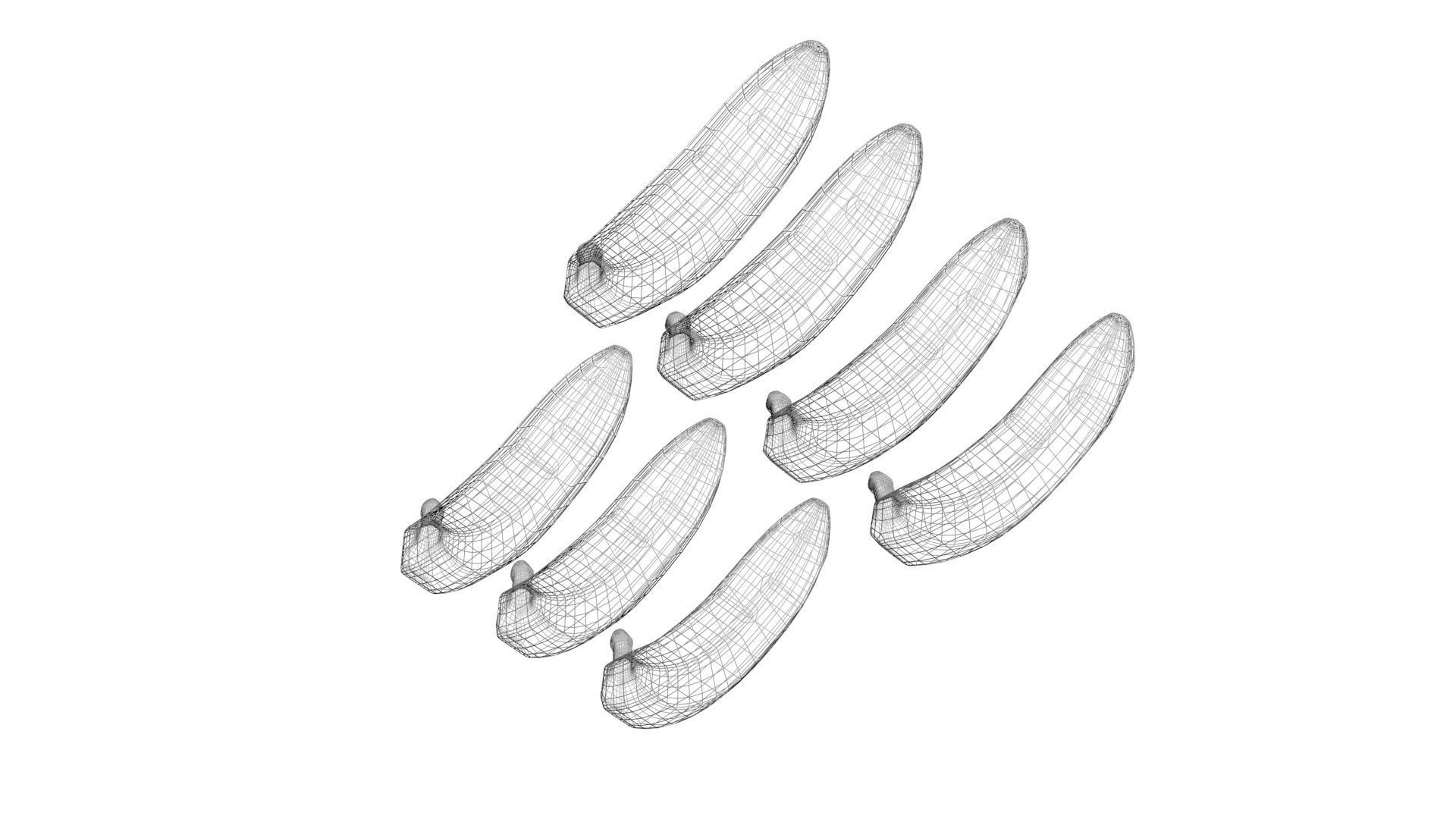 Bananas Set 3D model_26