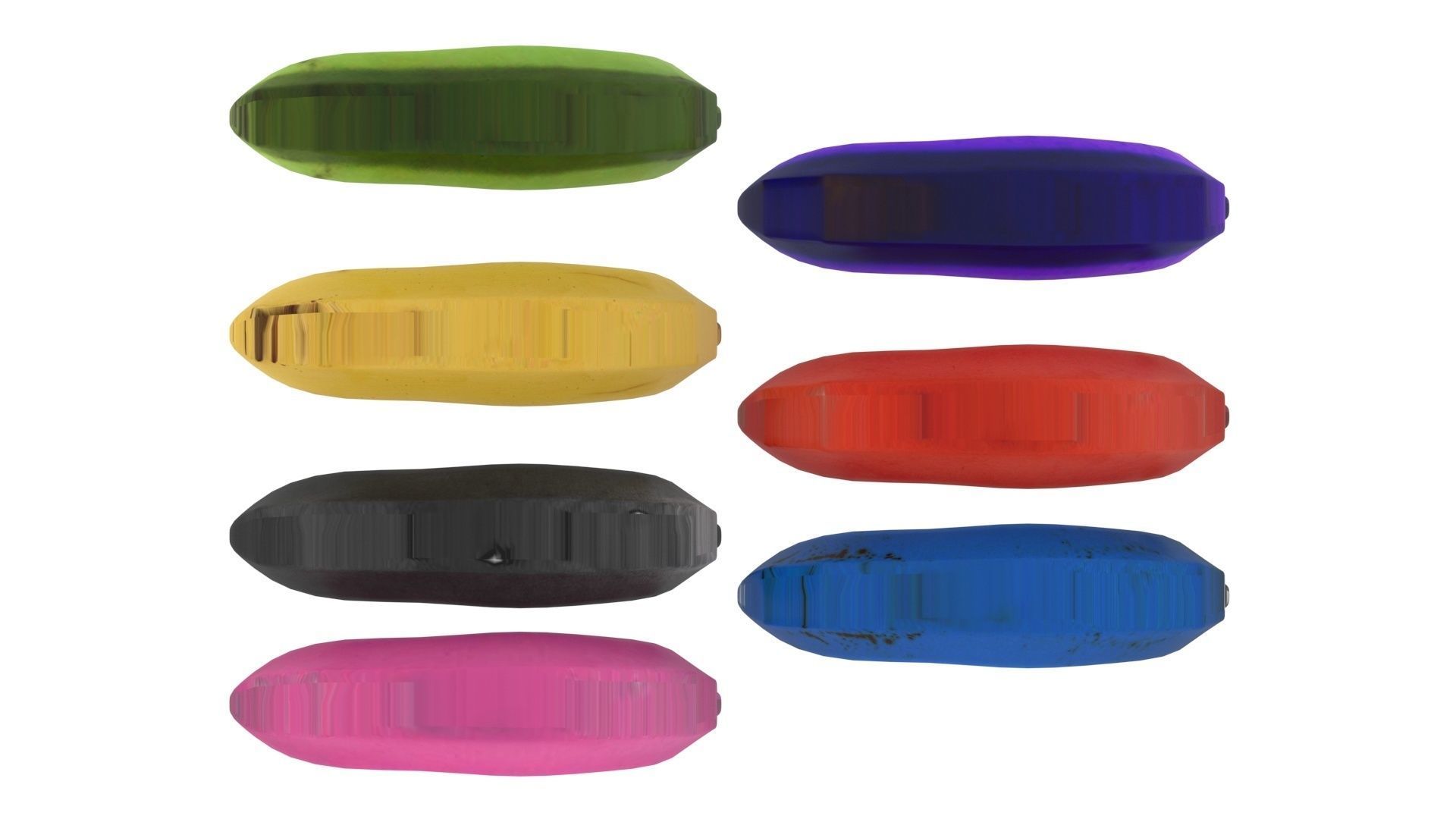 Bananas Set 3D model_8