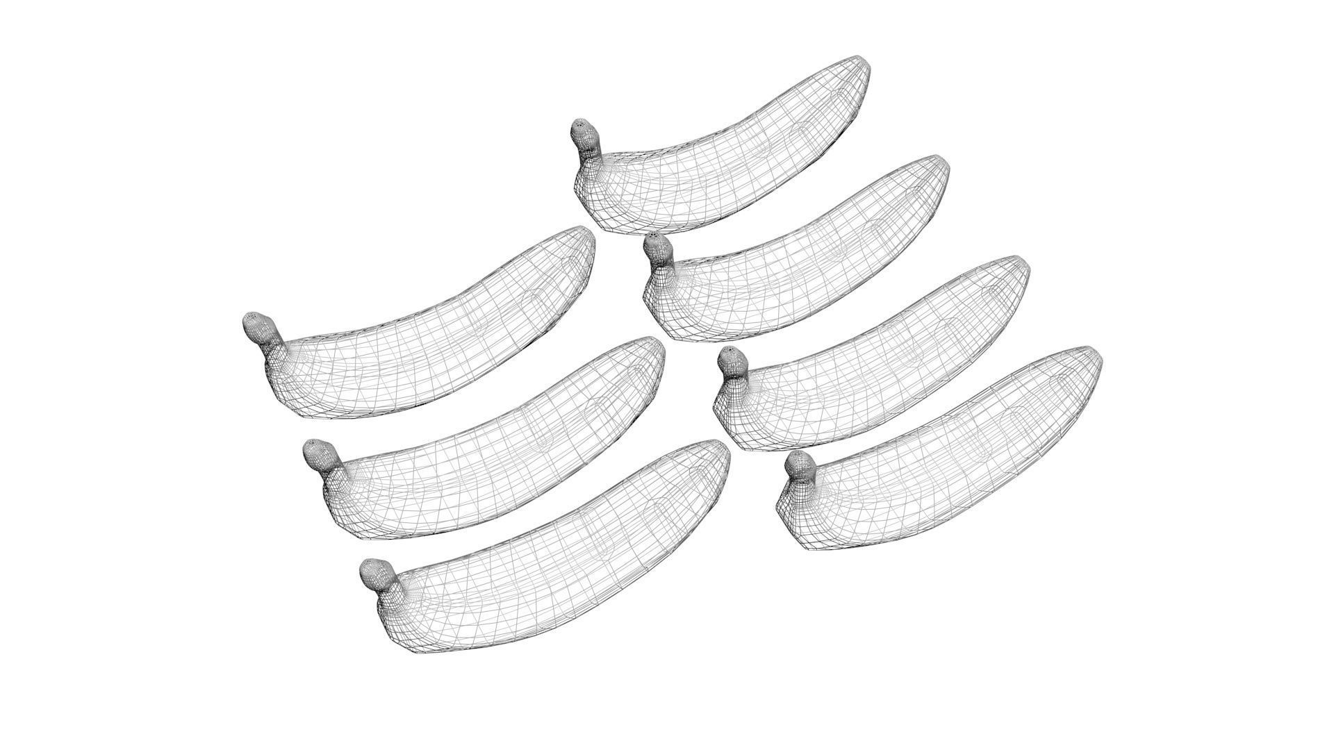 Bananas Set 3D model_21