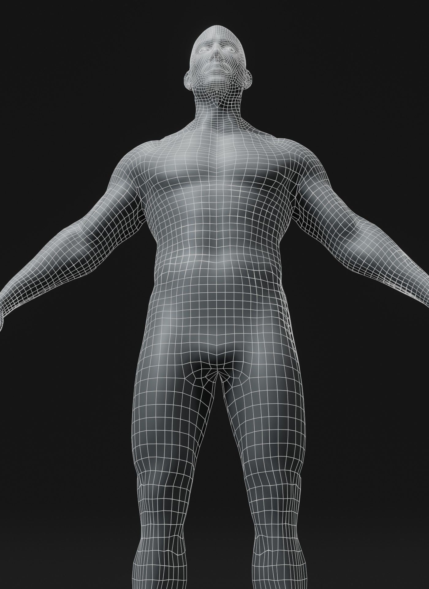 Male Female Body Base Mesh 28 Animations 3D Model 10k Polygons Low-poly 3D model_25