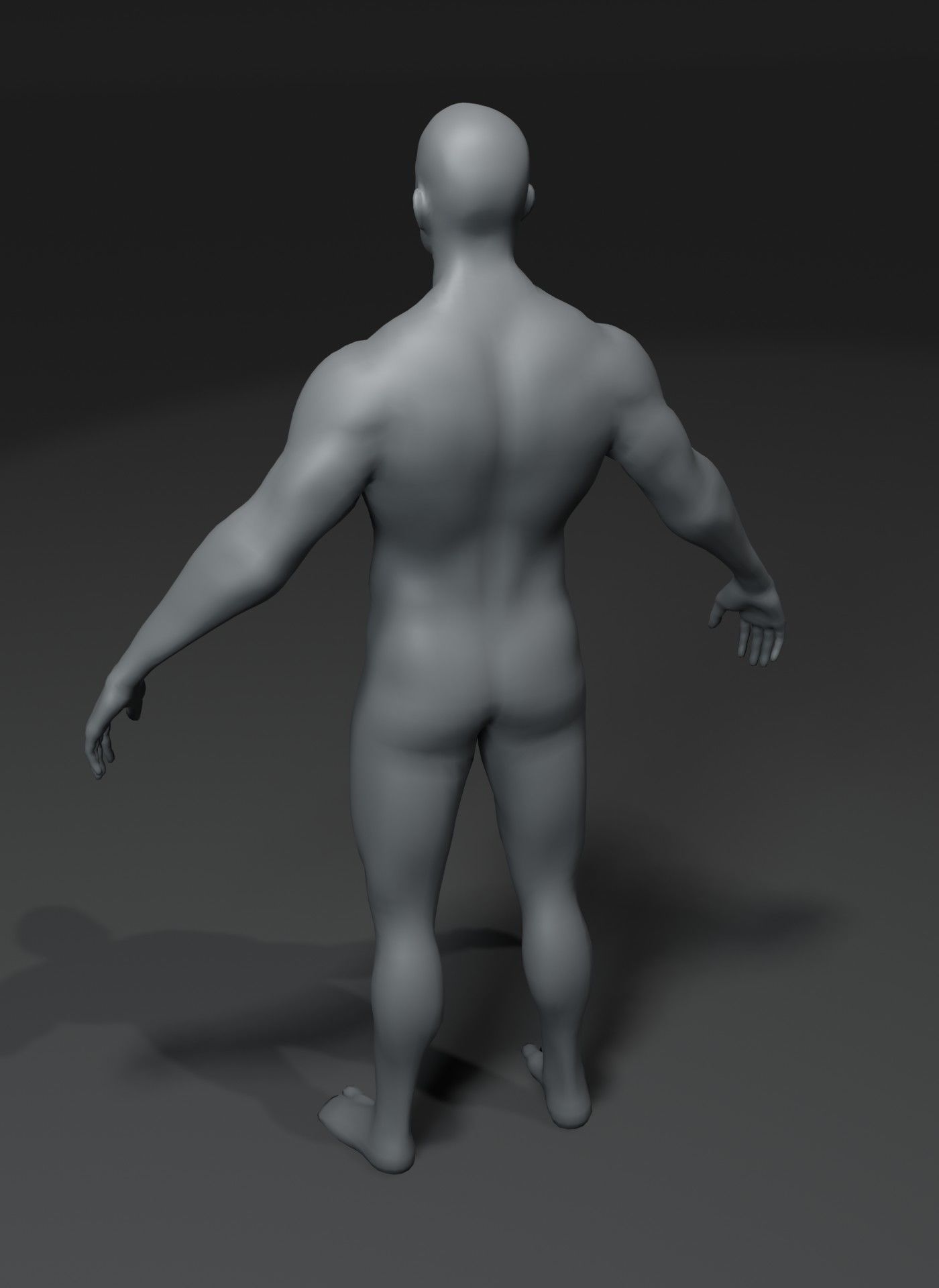 Male Female Body Base Mesh 28 Animations 3D Model 10k Polygons Low-poly 3D model_29