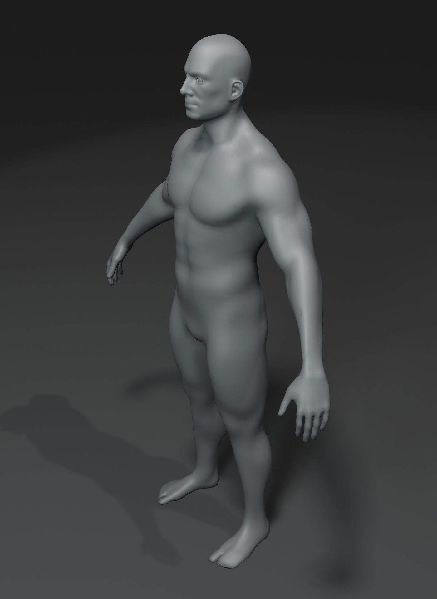 Male Female Body Base Mesh 28 Animations 3D Model 10k Polygons Low-poly 3D model_30
