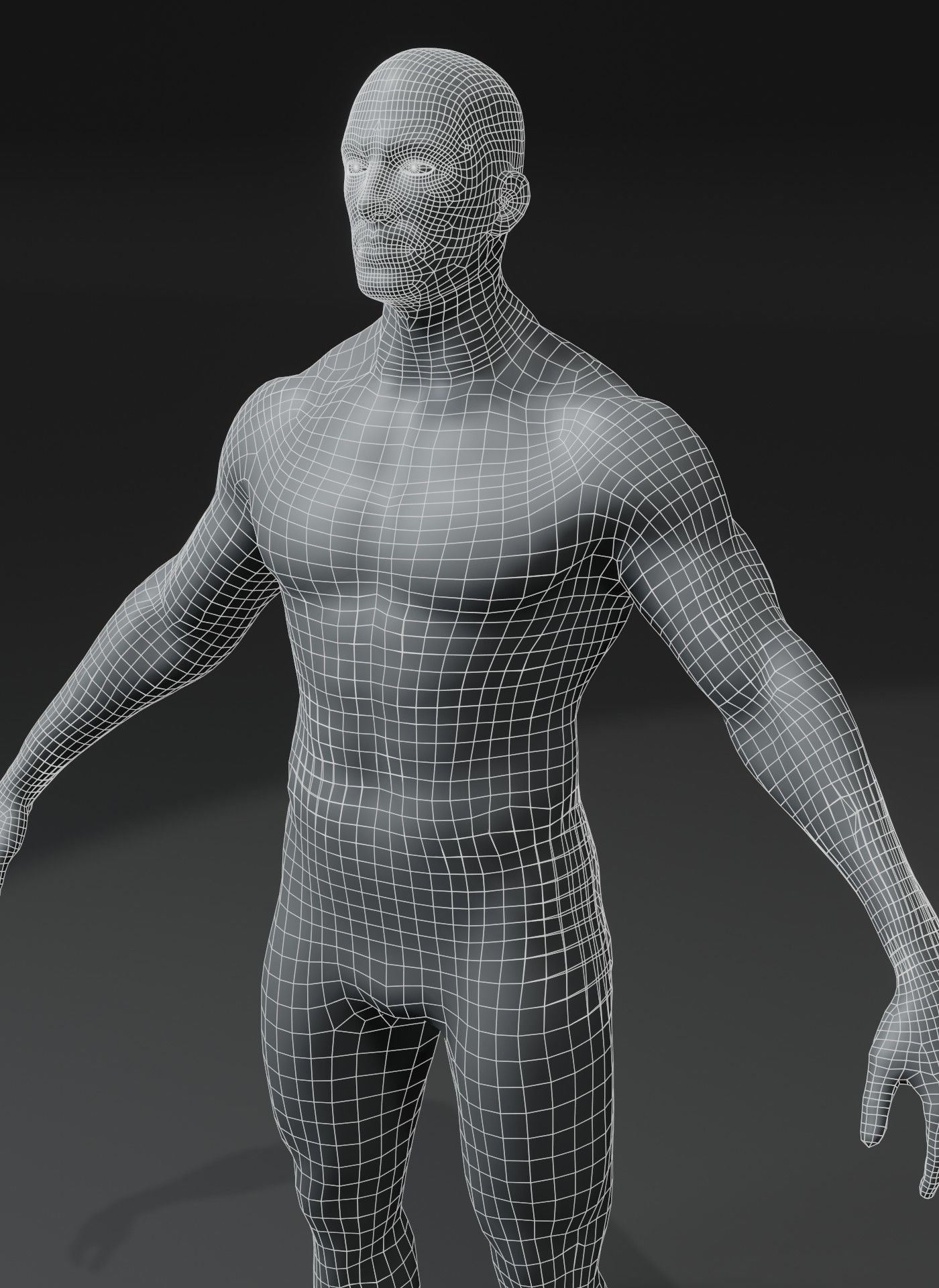 Male Female Body Base Mesh 28 Animations 3D Model 10k Polygons Low-poly 3D model_32