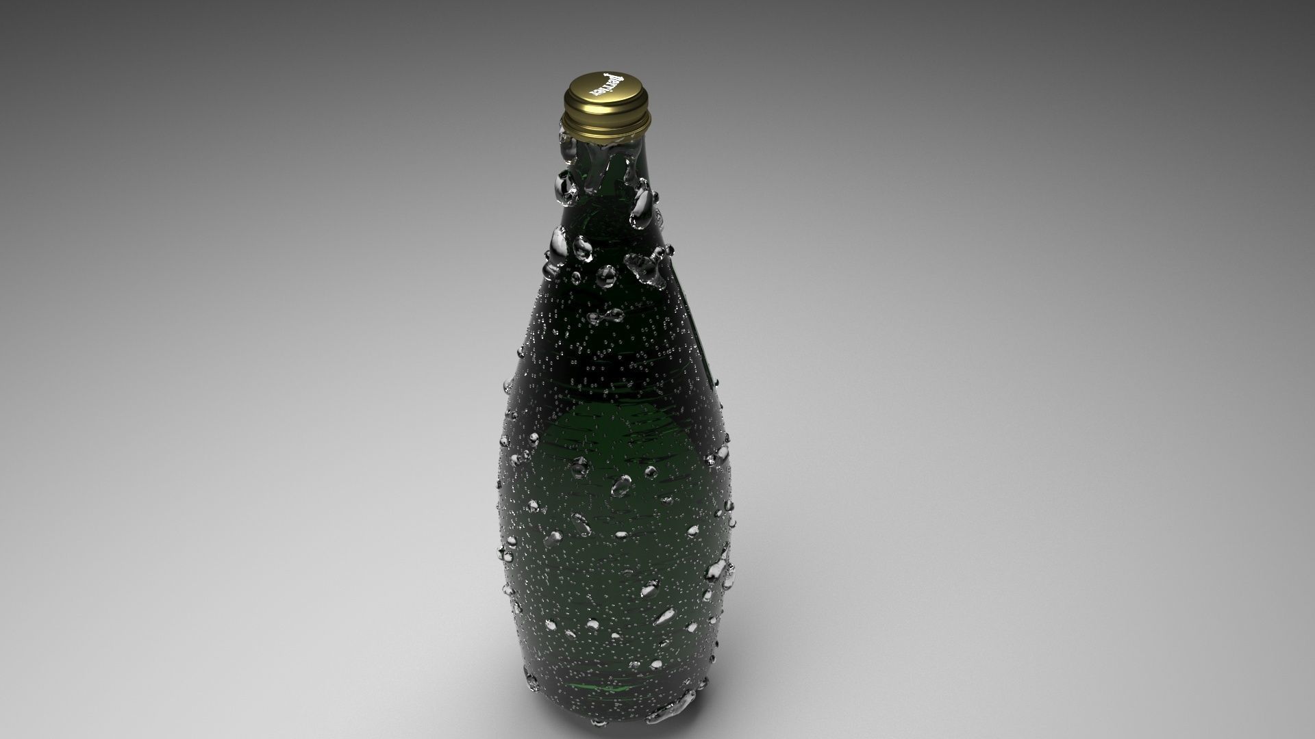 Perrier Water Bottle 3D model_2
