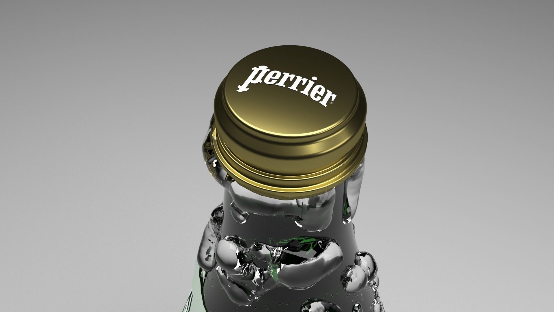 Perrier Water Bottle 3D model_3