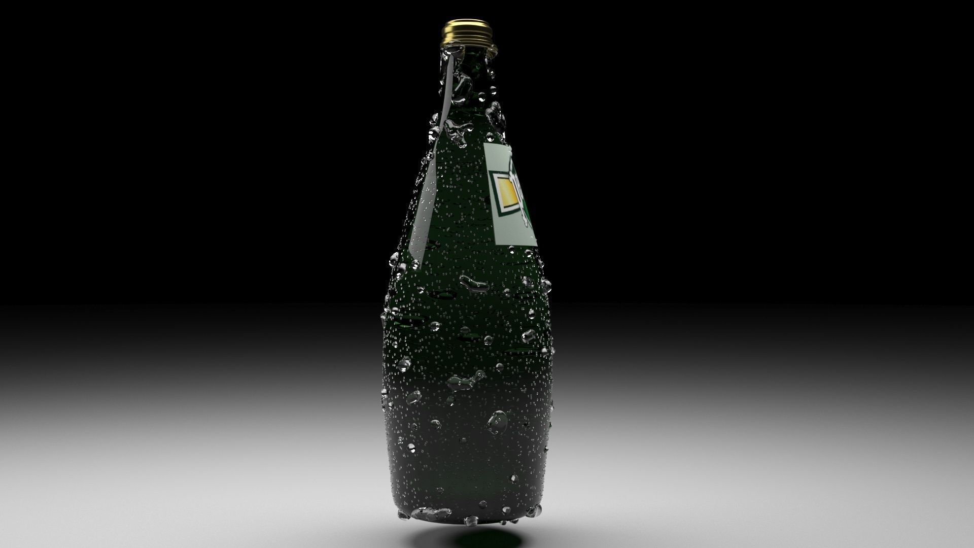 Perrier Water Bottle 3D model_13