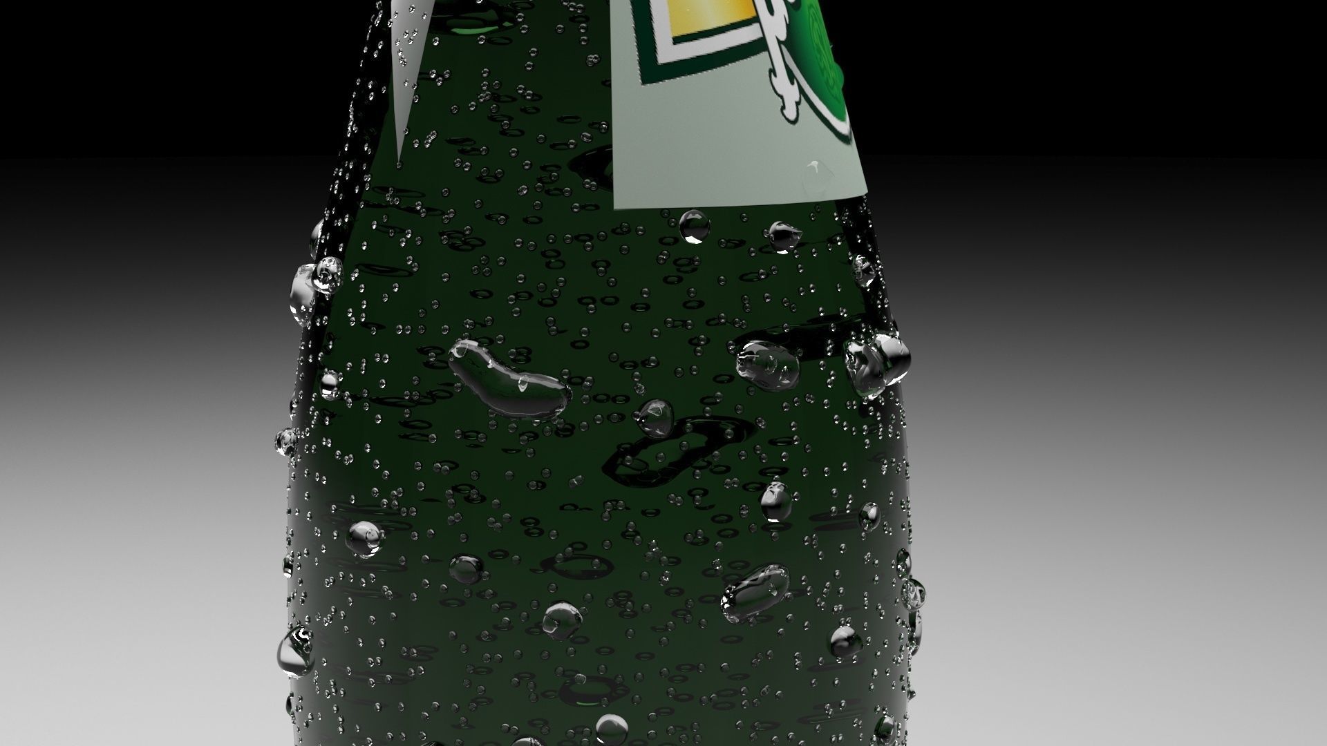 Perrier Water Bottle 3D model_9