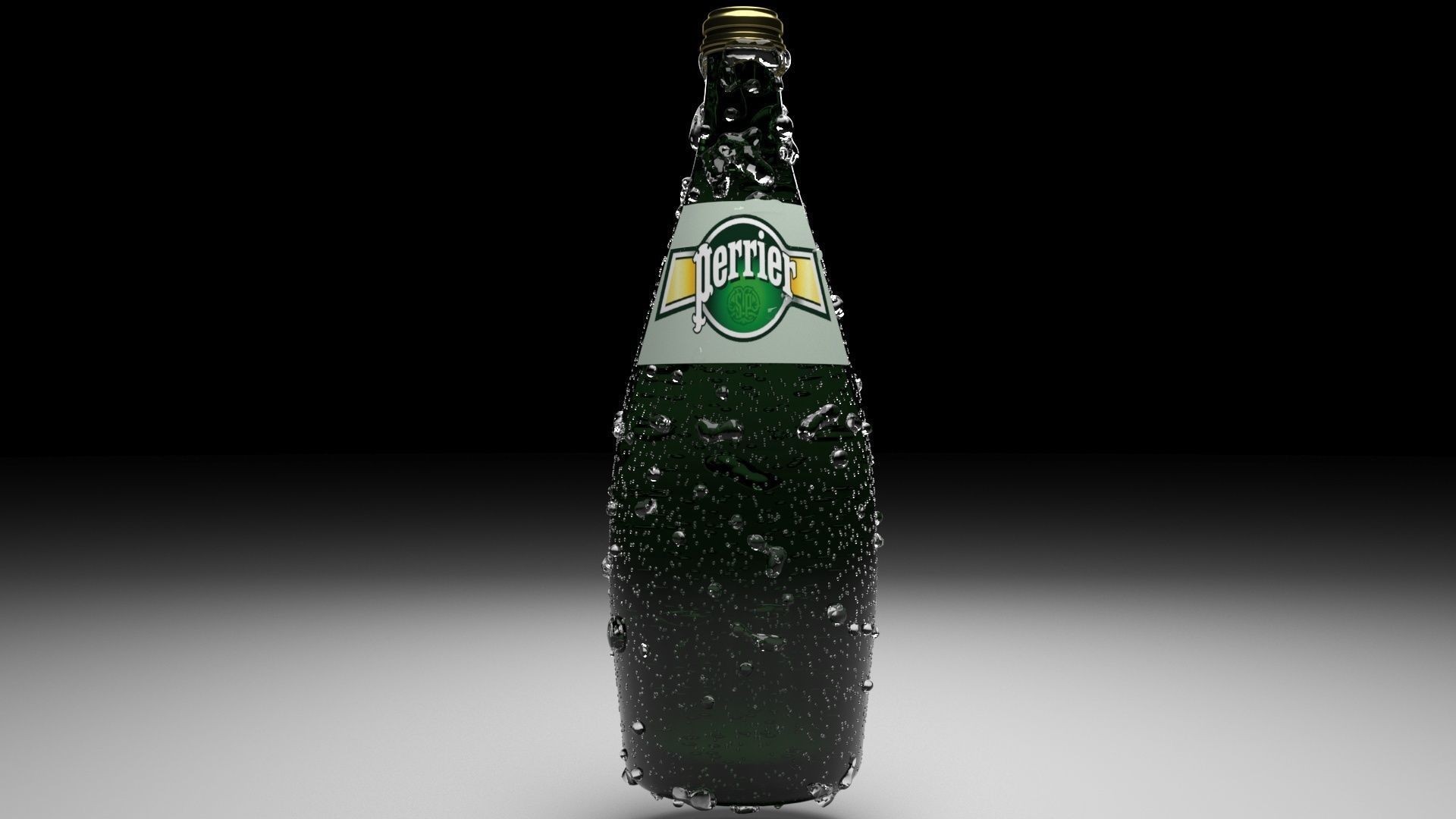 Perrier Water Bottle 3D model_11
